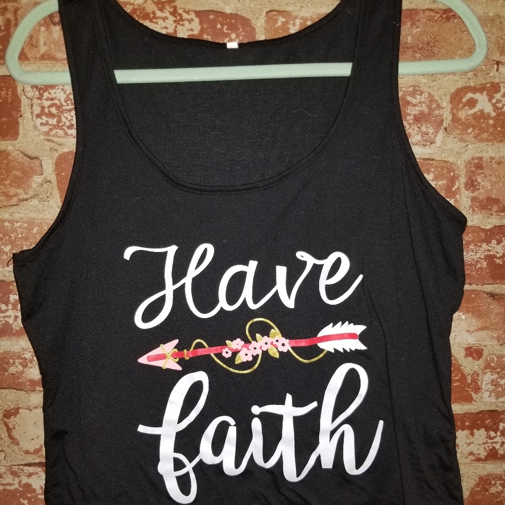 Have faith tank top
